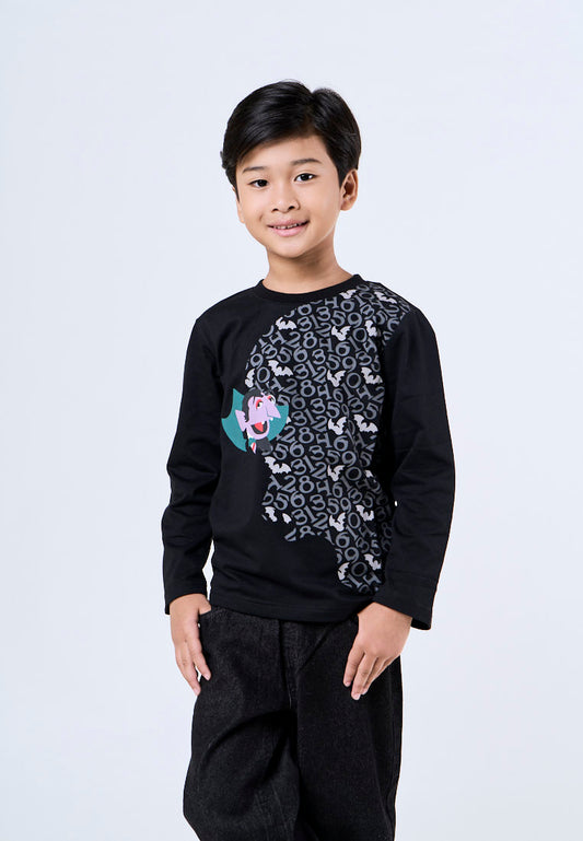 Mossimo Sesame Kids Black Printed Pullover