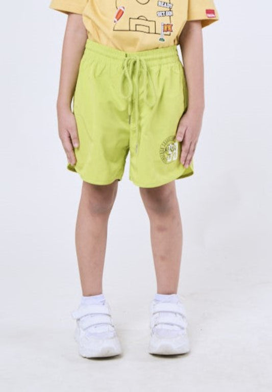 Mossimo Kids Spongebob Lime Green Mid Length Plain Board Shorts