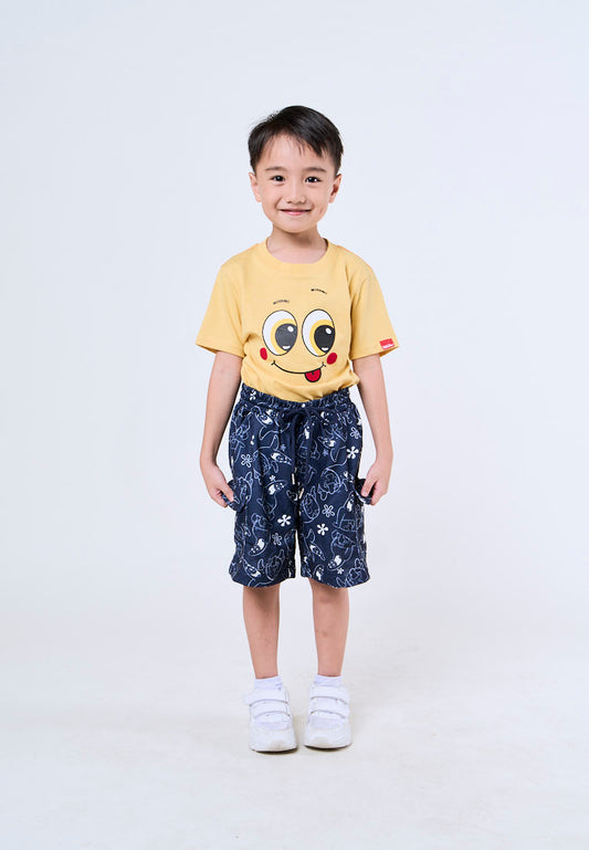 Mossimo Kids Blue Spongebob All Over Print Cargo Shorts