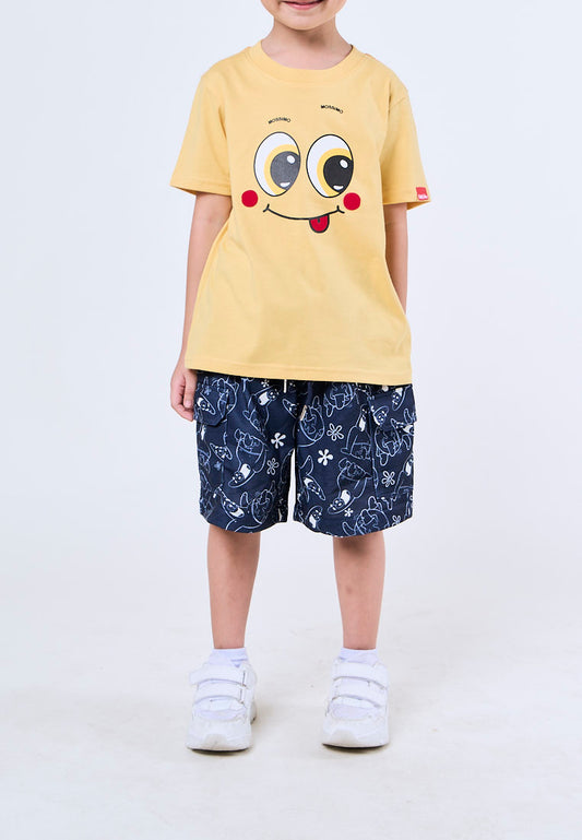 Mossimo Kids Blue Spongebob All Over Print Cargo Shorts