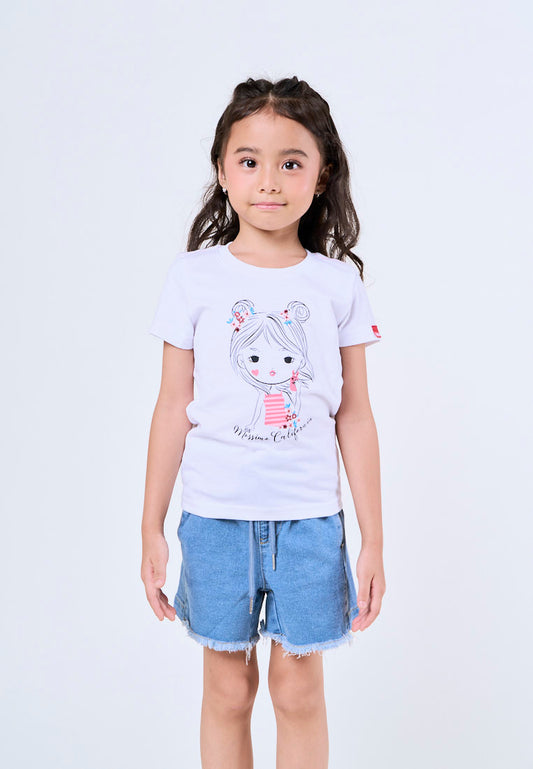 Mossimo Kids Kendra Light Blue Frayed Denim Shorts