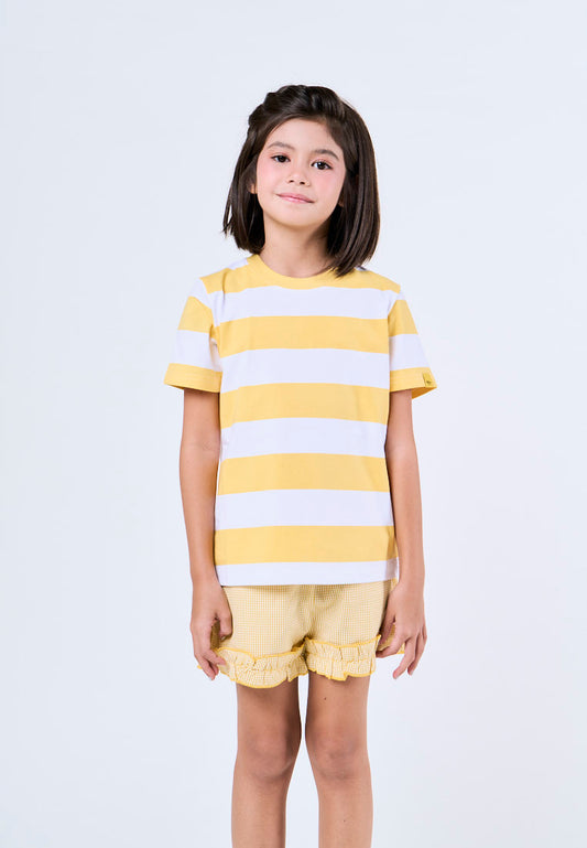 Mossimo Kids Spongebob Yellow Stripes Unisex Tshirt
