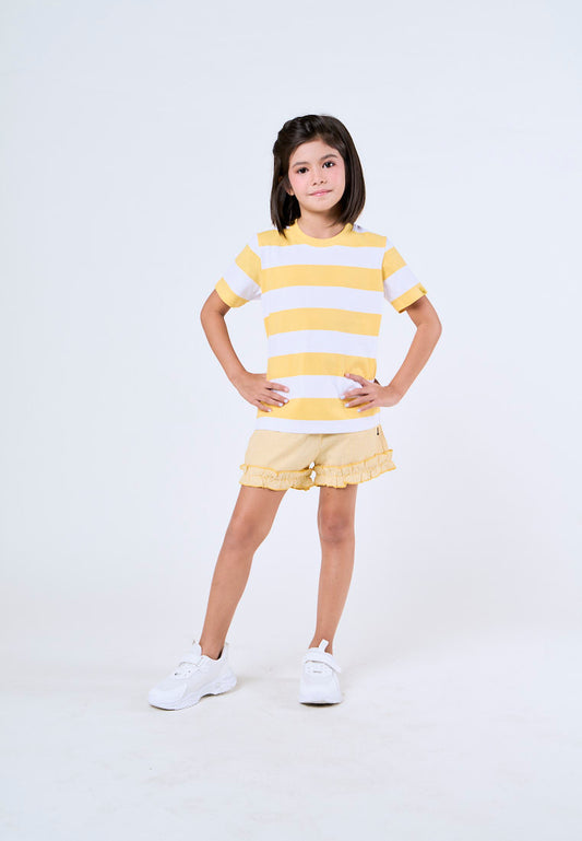 Mossimo Kids Spongebob Yellow Stripes Unisex Tshirt