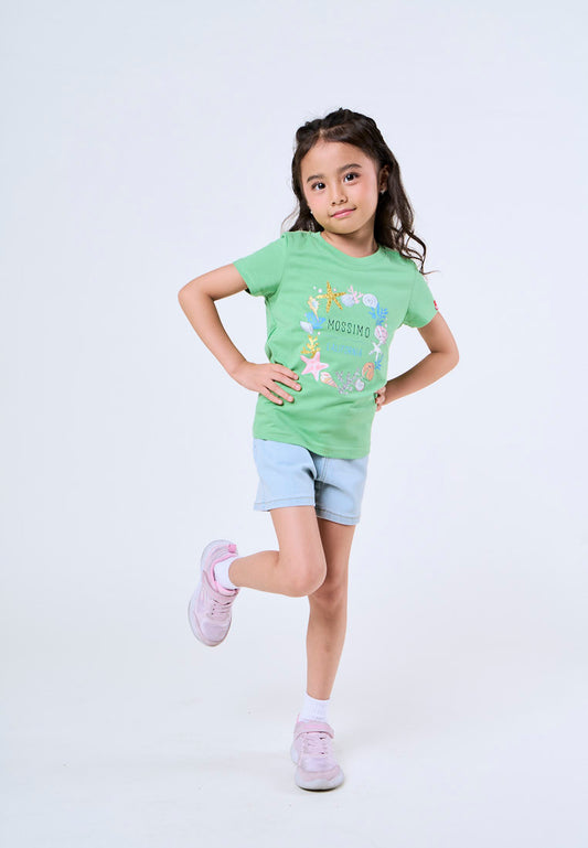 Mossimo Kids Lucky Green Regular Graphic Tshirt
