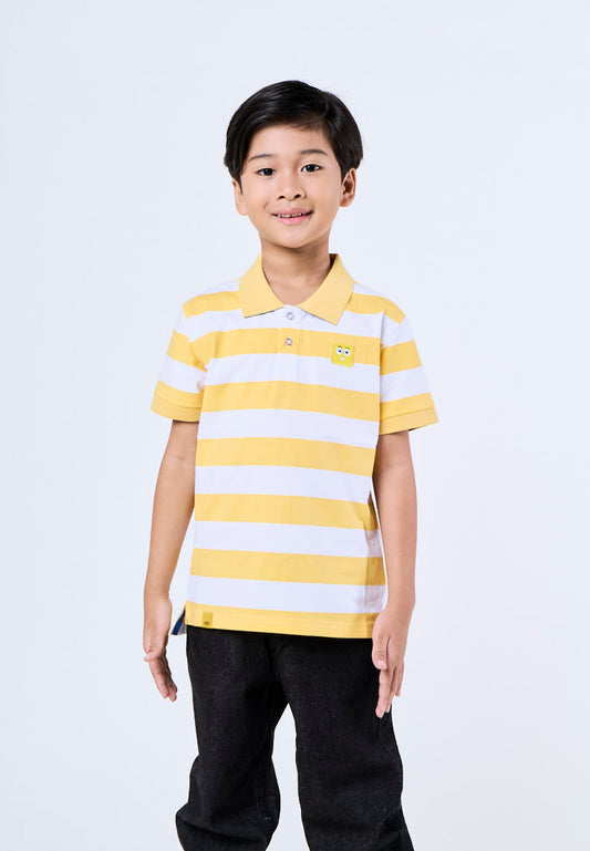 Mossimo Kids Yellow Spongebob Stripes Polo Shirt