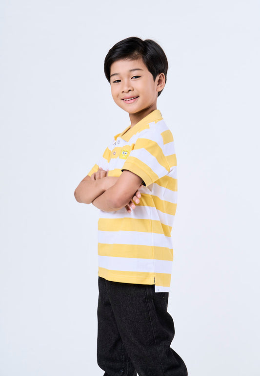 Mossimo Kids Yellow Spongebob Stripes Polo Shirt