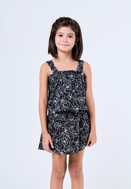 Mossimo Kids Eloise Black Ruffle Trim Tank Top and Skirt Skirt
