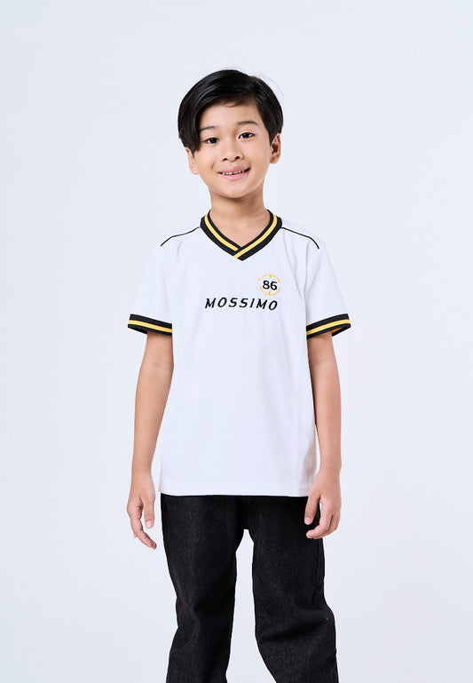 Mossimo Kids Jackson White V-Neck Sporty Shirt