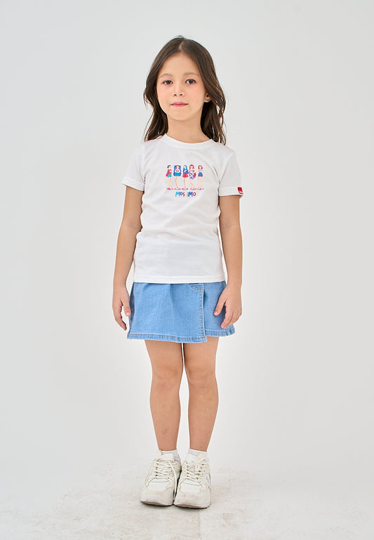 Mossimo Kids White Basic Tshirt For Girls