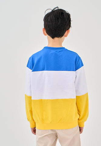 Mossimo Kids Jeth White Blue Color Blocking Pullover