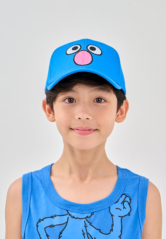 Mossimo Sesame Street Blue Grover Embroidered Cap