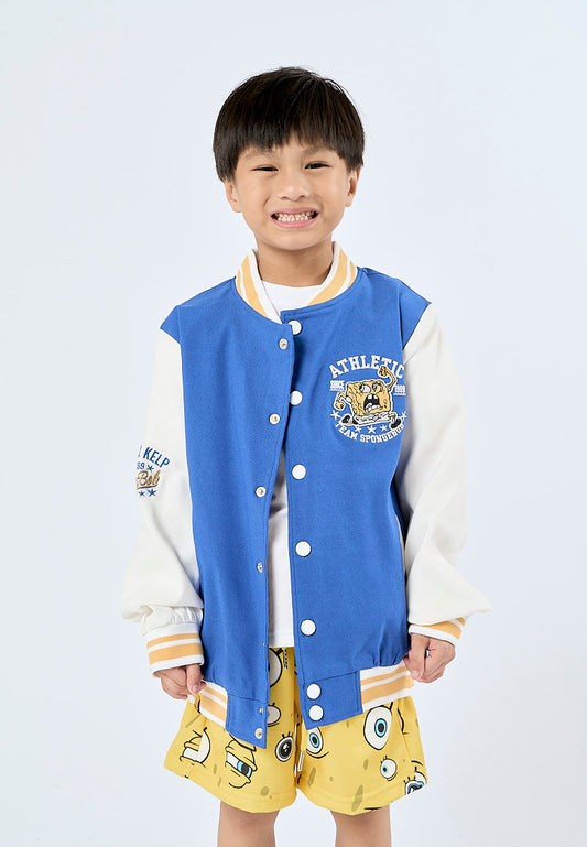 Mossimo Kids Royal Blue Athletic Team Spongebob Jacket