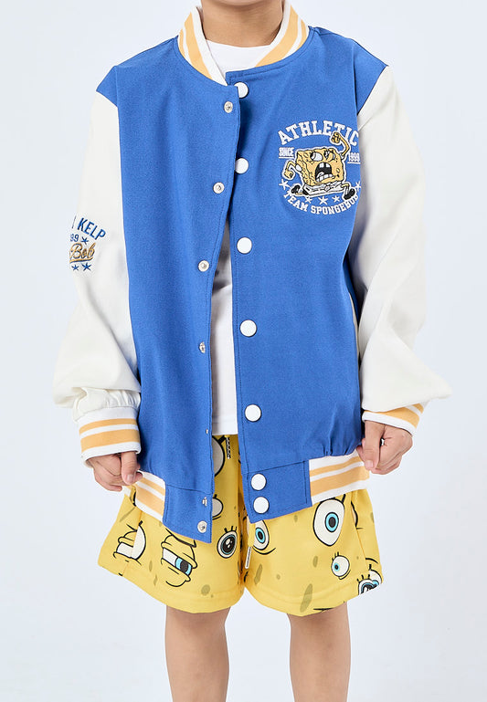 Mossimo Kids Royal Blue Athletic Team Spongebob Jacket