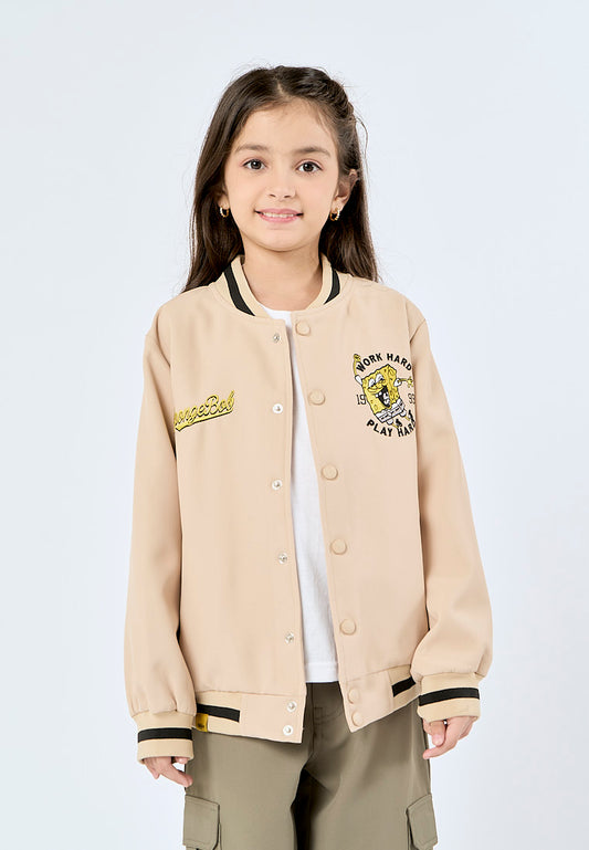 Mossimo Kids Khaki Work Hard Play Hard Spongebob Jacket