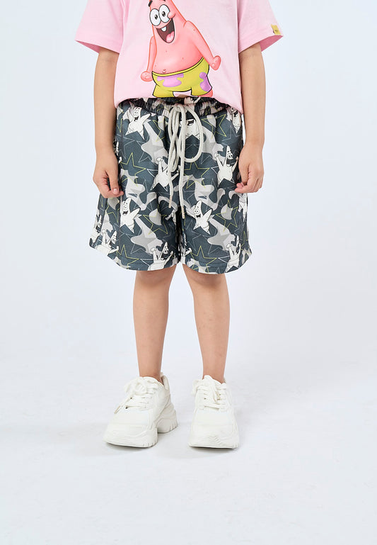Mossimo Kids Heather Gray Spongebob All Over Print Shorts