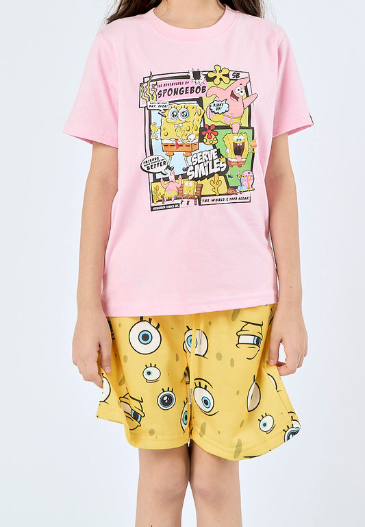 Mossimo Kids Blazing Yellow Sponegbob All Over print Shorts