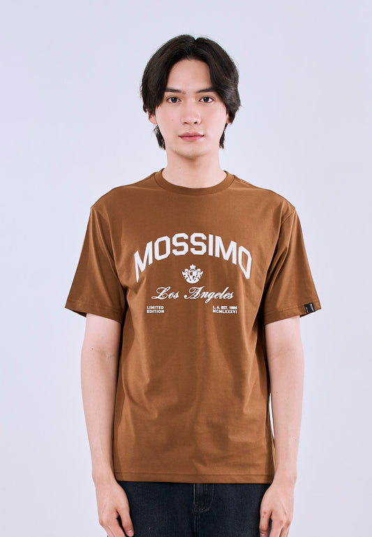 Mossimo Men's Rust Comfort Fit Tee with Metallic Logo