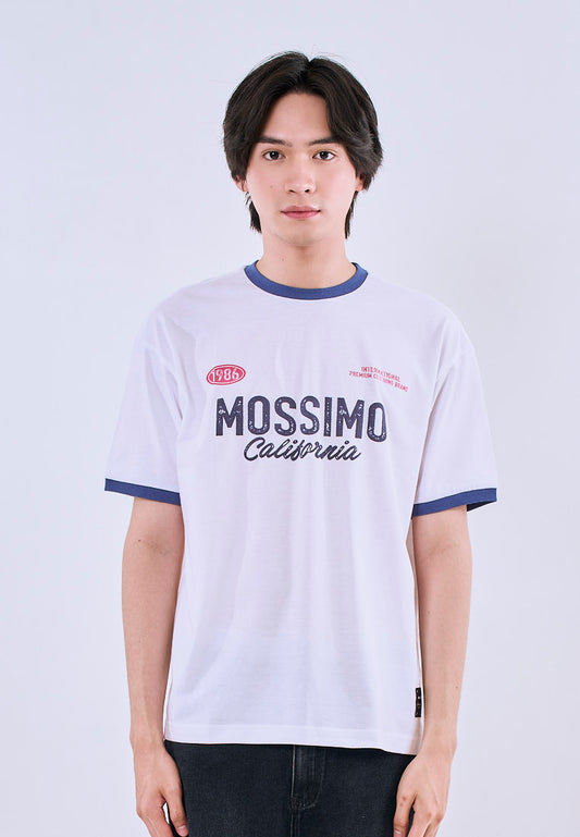 Mossimo Nathan White Urban Fit Tee For Men