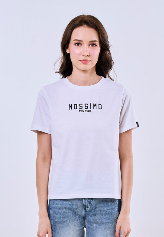 Mossimo Amaya White Comfort Fit Tee For Women