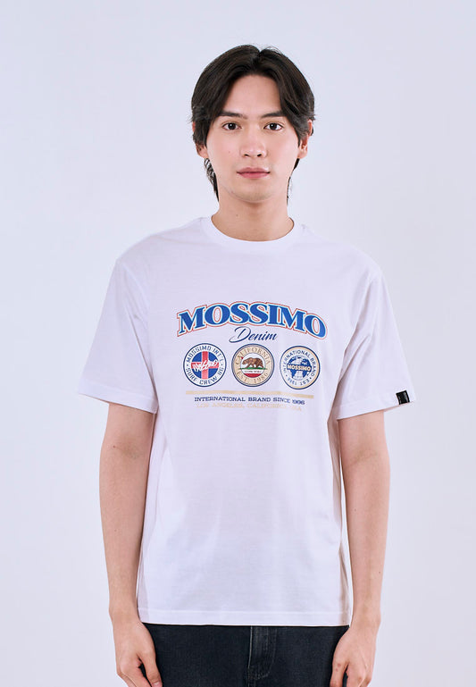 Mossimo Zephyr White Comfort Fit Tee For Men