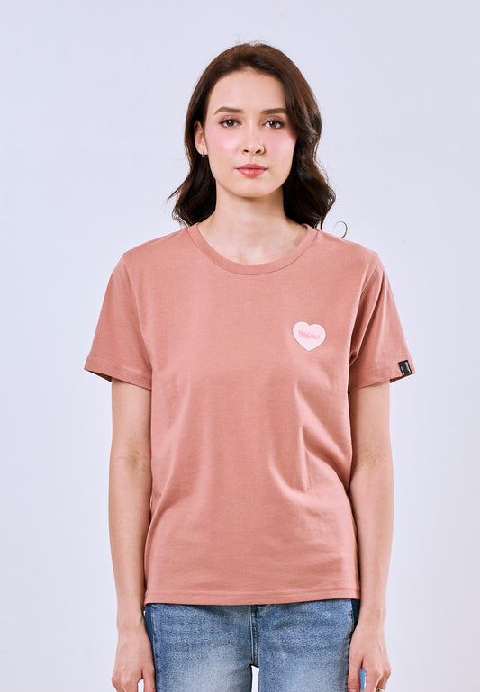 Mossimo Beatrice Rose Tan Classic Fit Tee For Women