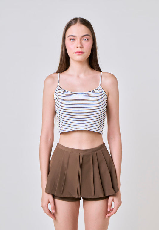 Nadine Stripe Cropped Tank Top