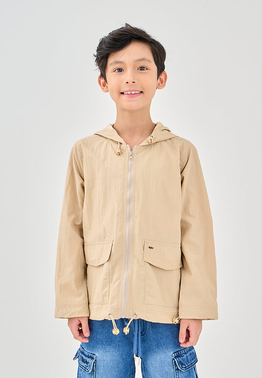 Mossimo Kids Pj Light Beige Hooded Jacket