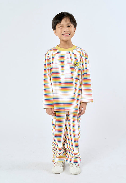 Mossimo Kids White Spongebob Stripes Loungwear Set