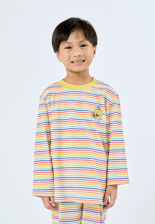 Mossimo Kids White Spongebob Stripes Loungwear Set