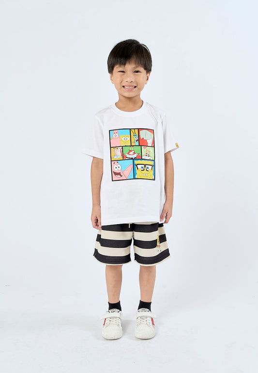 Mossimo Kids Beige Sponegbob Stripes Short