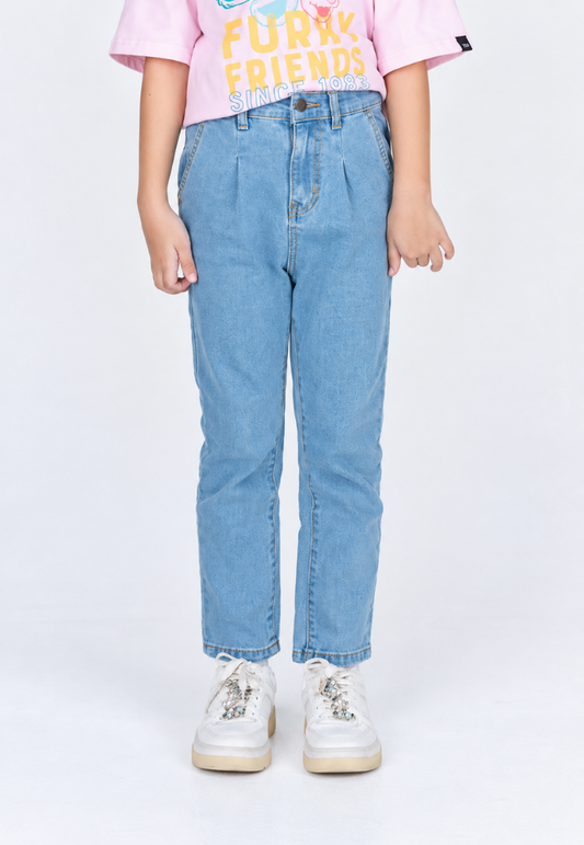 Mossimo Kids Yvonne Light Blue Tapered Jeans For Girls