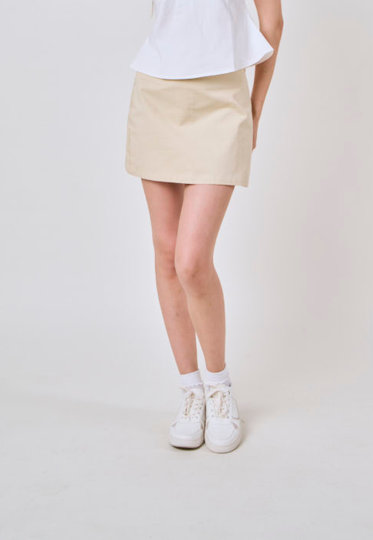 Mossimo Ozzy Cream Mini Skirt