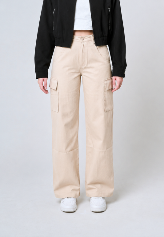 Mossimo Sydney Beige Loose Mid Rise Cargo Pants