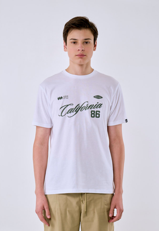 Mossimo Men's White California 86 Graphic Classic Fit Tee
