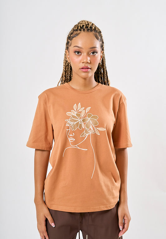 Mossimo Abby Brown Modern Fit Tee