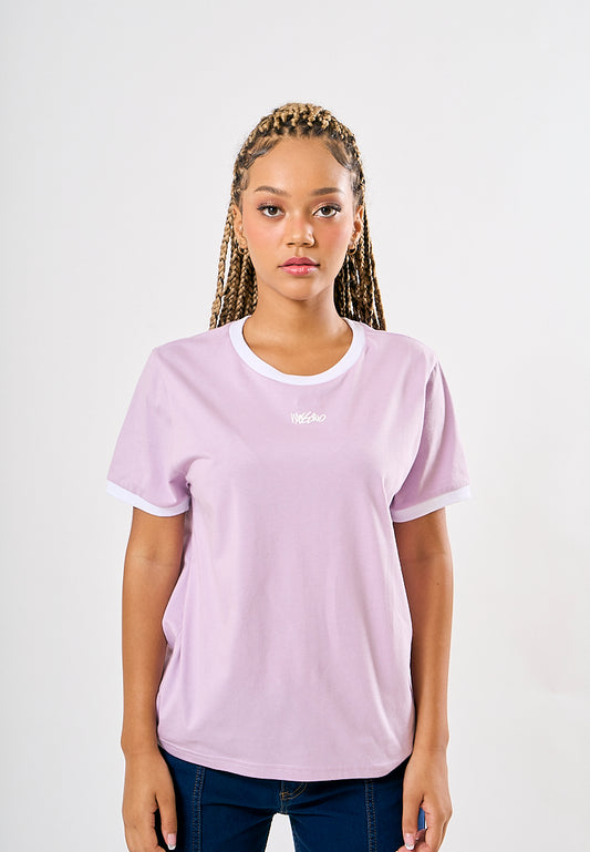 Mossimo Crissa Light Purple Classic Fit Tee