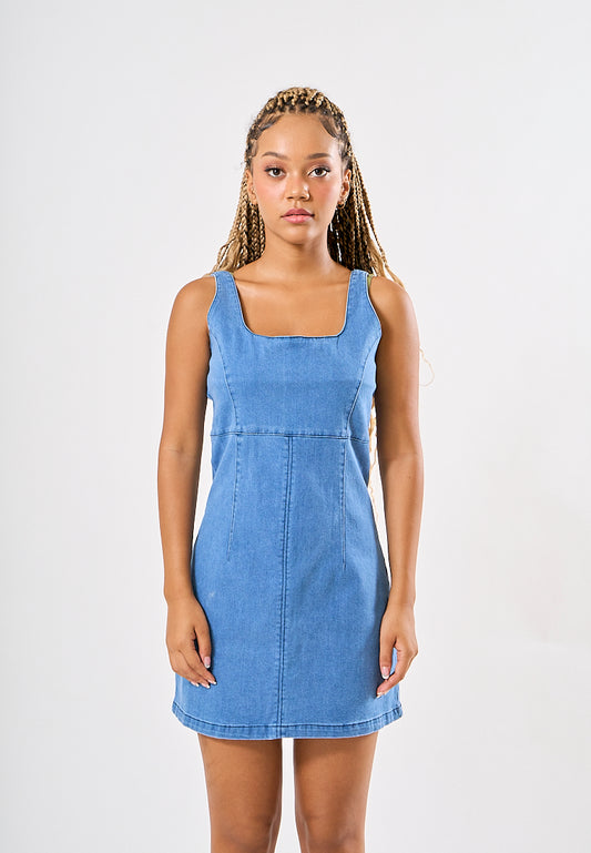 Mossimo Lexi Medium Blue Denim Dress