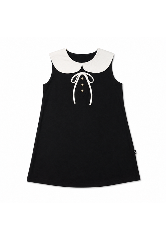 Mossimo Kids Black Collar and Ribbon Sleeveless Dress - For Girls
