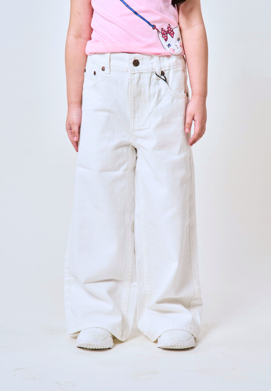 Mossimo Kids White Basic Wide Leg Pants - For Girls