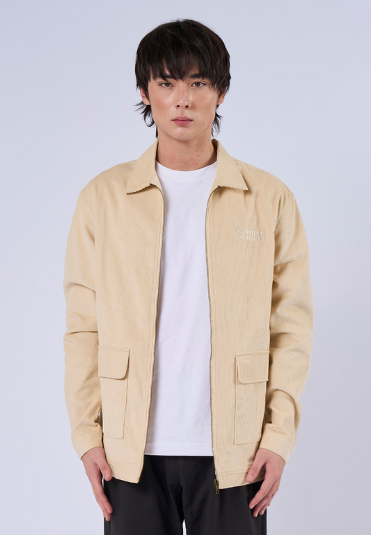 Mossimo Niall Beige Corduroy Comfort Jacket