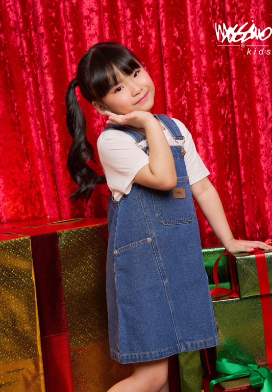 Mossimo Kids Evella Medium Blue Jumper Denim Dress