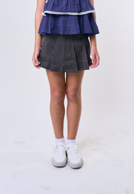 Mossimo Kids Black Pinstripe Bermuda Skort - For Girls
