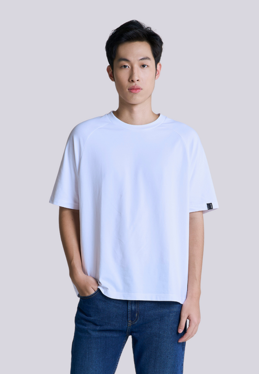 Mossimo Briar White Raglan Modern Fit Tee