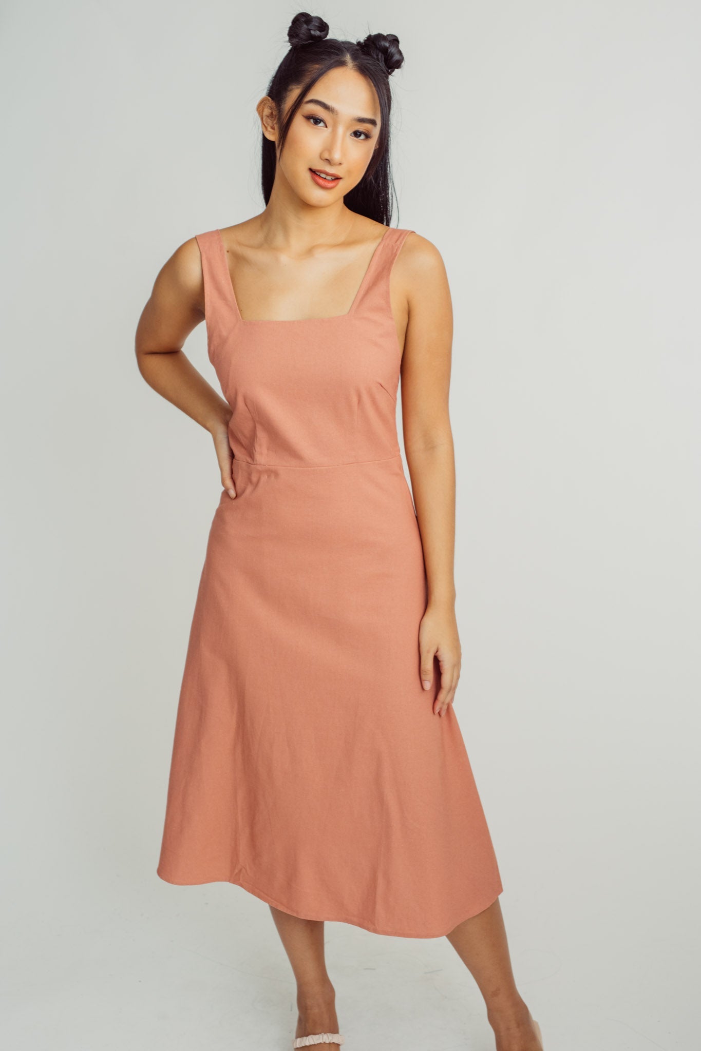 Evening Sand Fashion Crossback A line Dress Tailored Fit Mossimo PH Evening Sand Fashion Crossback A line Dress Tailored Fit Mossimo PH
