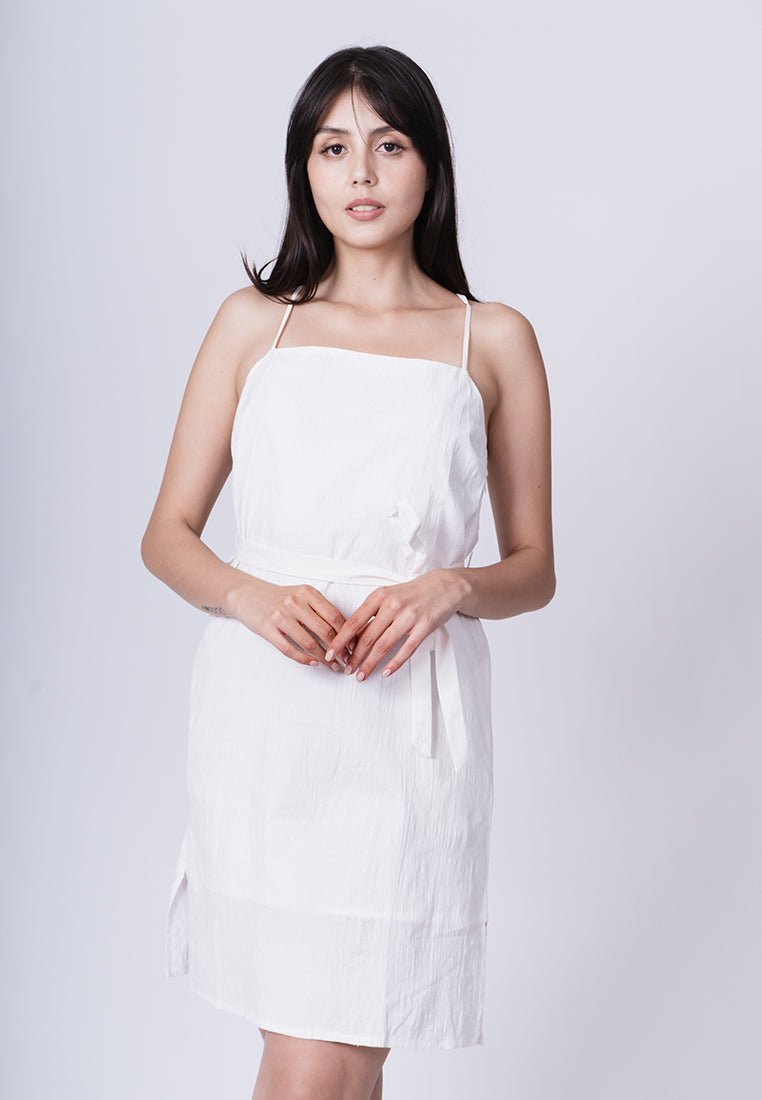 Georgie White Square Neck Shift Dress - Mossimo PH