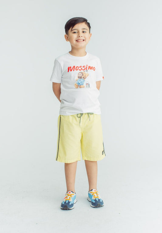 Nikolai Yellow Contrast Trim Swim Short with Mesh Lining - Mossimo PH