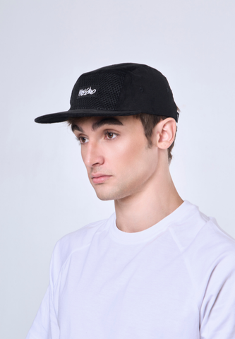 Mossimo Black Panel Cap w/ Patch Embroidery