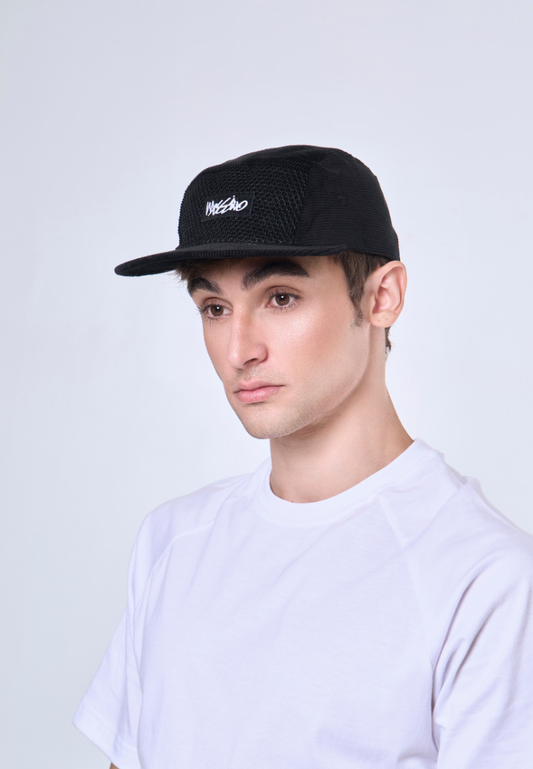 Mossimo Black Panel Cap w/ Patch Embroidery