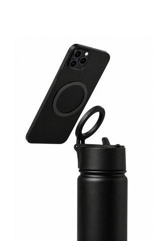 Mossimo Black Tumbler w/ Magnetic Phone Holder