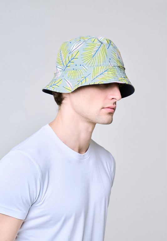 Mossimo Sage Navy Reversible Printed Bucket Hat